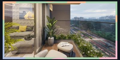 Balcony Image of 1530 Sq.ft 2 BHK Apartment / Flat for sale in Rivanta Vibgyor, Sargasan Gandhinagar for Rs. 6400000