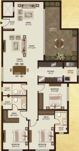 Image of 1746 Sq.ft 3 BHK Apartment / Flat for sale in Legacy Salvador, Yelahanka, Bengaluru for Rs. 26300000