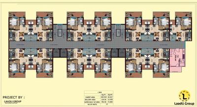 Image of 785 Sq.ft 1 BHK Apartment / Flat for sale in Laadli Height, Sunrakh Bangar, Vrindavan for Rs. 5887500