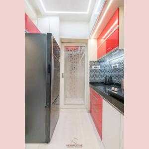 Kitchen Image of 500 Sq.ft 1 BHK Apartment / Flat for rent in Lodha Amara, Kolshet Thane for Rs. 30000