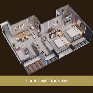 Image of 1065 Sq.ft 2 BHK Apartment / Flat for sale in Pristine Bhaveshwar Phoenix, Ulwe, Navi Mumbai for Rs. 10600000