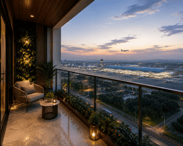 Balcony Image of 1242 Sq.ft 2 BHK Apartment / Flat for sale in CH Pridestone, Panvel Navi Mumbai for Rs. 12100000