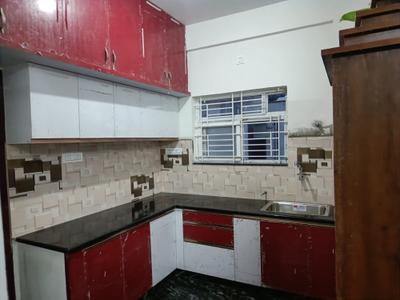 Kitchen Image of 1029 Sq.ft 2 BHK Builder Floor for rent in Sahakara Nagar Bengaluru for Rs. 32000