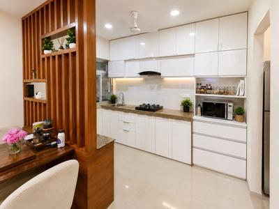 Kitchen Image of 1400 Sq.ft 2.5 BHK Apartment / Flat for sale in Adani The Meadows, Shantigram Ahmedabad for Rs. 11000000