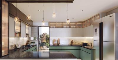 Kitchen Image of 1989 Sq.ft 3 BHK Apartment / Flat for sale in Shapoorji Pallonji The Dualis, Sector 46 Gurgaon for Rs. 49500000