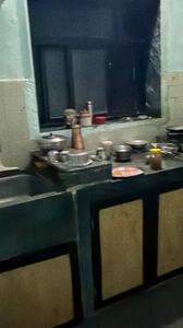 Kitchen Image of 600 Sq.ft 1 BHK Builder Floor for rent in Sai Samarth Mitra Thane for Rs. 16000