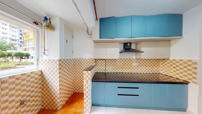 Kitchen Image of 925 Sq.ft 2 BHK Apartment / Flat for sale in Shriram Surabhi, Mallasandra Bengaluru for Rs. 6600000
