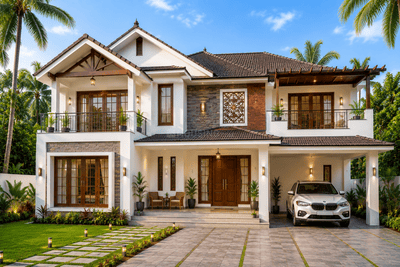 Building Image of 2000 Sq.ft 3 BHK Independent House for sale in Koorkenchery Thrissur for Rs. 11800000