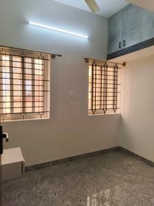 Bedroom Image of 600 Sq.ft 1.5 BHK Builder Floor for rent in Hebbal Bengaluru for Rs. 15000