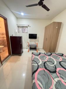 Bedroom Image of 400 Sq.ft 1 RK Studio for rent in Indira Nagar Bengaluru for Rs. 22000