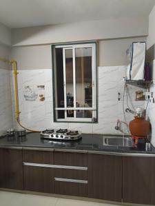 Kitchen Image of 550 Sq.ft 1 BHK Apartment / Flat for sale in Prathna Elegance, Gota Ahmedabad for Rs. 3800000