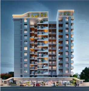 Image of 1156 Sq.ft 2 BHK Apartment / Flat for sale in Skyblue Oasis, Manish Nagar, Nagpur for Rs. 4600000