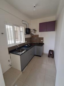 Kitchen Image of 1010 Sq.ft 3 BHK Apartment / Flat for rent in Sattva Bliss, Budigere Cross Bengaluru for Rs. 35000