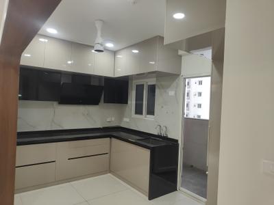 Kitchen Image of 1680 Sq.ft 3 BHK Apartment / Flat for rent in Rajapushpa Provincia, Narsingi Hyderabad for Rs. 75000