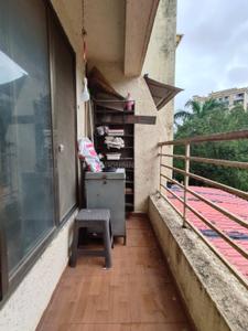 Balcony Image of 900 Sq.ft 2 BHK Apartment / Flat for rent in Mangala Mayurs Nature Glory, Kalwa Thane for Rs. 35000