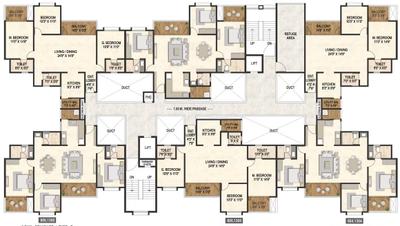 Image of 2130 Sq.ft 3 BHK Apartment / Flat for sale in Austin One, Pimple Saudagar, Pune for Rs. 24000000