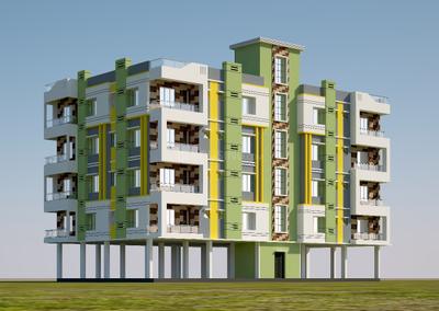 Image of 1350 Sq.ft 3 BHK Apartment / Flat for sale in Belghoria, Kolkata for Rs. 6075000