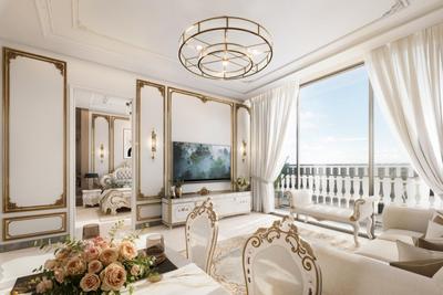 Living Room Image of 387 Sq.ft 1 RK Apartment / Flat for sale in Dubai South Dubai for Rs. 18449390