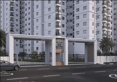 Image of 1157 Sq.ft 2.5 BHK Apartment / Flat for sale in Shriram 122 West, Mangadu, Chennai for Rs. 7393230