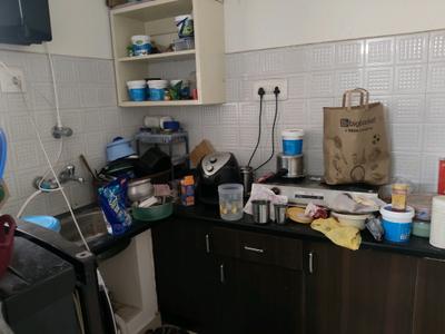 Kitchen Image of 350 Sq.ft 1 RK Apartment / Flat for rent in New Tippasandra Bengaluru for Rs. 16000