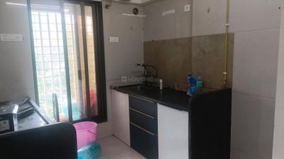 Kitchen Image of 610 Sq.ft 1 BHK Apartment / Flat for rent in Unique Greens, Thane West Thane for Rs. 26000