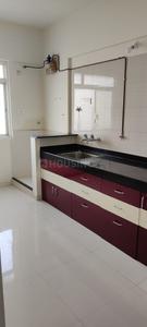 Kitchen Image of 600 Sq.ft 1 BHK Apartment / Flat for rent in Nyati Elan Central II, Wagholi Pune for Rs. 18000