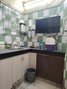 Kitchen Image of 1200 Sq.ft 3 BHK Apartment / Flat for rent in Masoodpur New Delhi for Rs. 44000