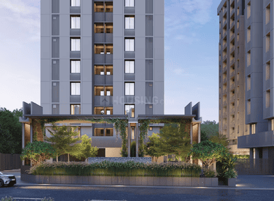 Image of 1845 Sq.ft 3 BHK Apartment / Flat for sale in Park Paradise, Sargasan, Gandhinagar for Rs. 7380000