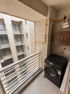Balcony Image of 1080 Sq.ft 2 BHK Apartment / Flat for sale in Adani The Meadows, Shantigram Ahmedabad for Rs. 8500000