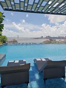 Swimming Pool Image of 1400 Sq.ft 3 BHK Apartment / Flat for sale in Prescon Midtown Bay, Mahim Mumbai for Rs. 64000000