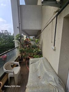 Balcony Image of 1200 Sq.ft 3 BHK Apartment / Flat for rent in Kumar Princeville, Moshi Pune for Rs. 45000