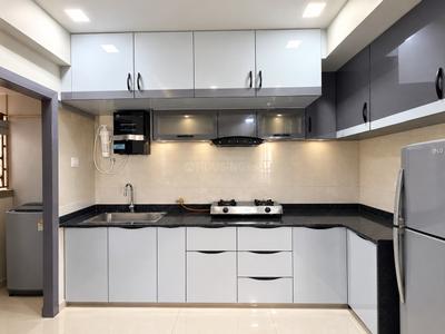 Kitchen Image of 1675 Sq.ft 3 BHK Apartment / Flat for sale in Jagatpur Ahmedabad for Rs. 8500000