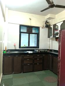 Kitchen Image of 500 Sq.ft 1 RK Apartment / Flat for rent in Borivali West Mumbai for Rs. 23500
