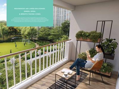 Balcony Image of 1074 Sq.ft 2 BHK Apartment / Flat for sale in Lodha Belvedere H, Dombivli East Thane for Rs. 9500000