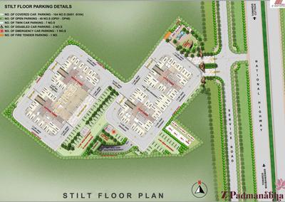 Image of 1152 Sq.ft 2 BHK Apartment / Flat for sale in Z Padmanabha, Pahala, Bhubaneswar for Rs. 13411125