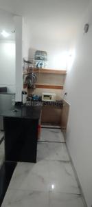 Kitchen Image of 500 Sq.ft 1 BHK Builder Floor for rent in Ramesh Nagar New Delhi for Rs. 25000