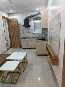Kitchen Image of 750 Sq.ft 1 BHK Builder Floor for rent in Sector 14 Gurgaon for Rs. 33000