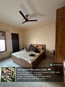 Bedroom Image of 1250 Sq.ft 2 BHK Independent House for rent in Sector 52 Gurgaon for Rs. 45000