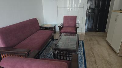 Living Room Image of 1350 Sq.ft 2 BHK Apartment / Flat for rent in Supertech Supernova, Sector 94 Noida for Rs. 60000