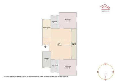 Image of 1148 Sq.ft 2.5 BHK Apartment / Flat for sale in Bommasandra, Bengaluru for Rs. 14700000