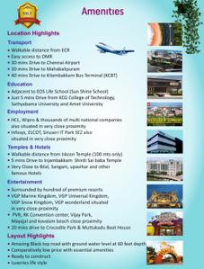 Image of 2400 Sq.ft Residential Plot / Land for sale in Injambakkam, Chennai for Rs. 21600000