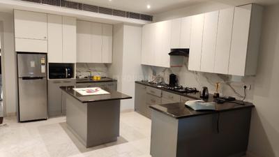 Kitchen Image of 1800 Sq.ft 3 BHK Builder Floor for rent in Lajpat Nagar New Delhi for Rs. 160000