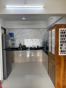 Kitchen Image of 1287 Sq.ft 3 BHK Apartment / Flat for rent in Krisna Nirmaan Amorapolis, Dhanori Pune for Rs. 40000