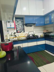 Kitchen Image of 1550 Sq.ft 3 BHK Apartment / Flat for rent in Vadsar Vadodara for Rs. 25000
