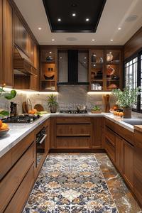 Kitchen Image of 2100 Sq.ft 3 BHK Apartment / Flat for rent in SDC Aishwarya Heights, Vaishali Nagar Jaipur for Rs. 23000