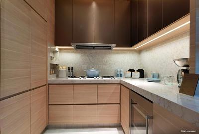 Kitchen Image of 600 Sq.ft 1.5 BHK Apartment / Flat for sale in Atmiya Prime Vista Phase 2, Ghatkopar East Mumbai for Rs. 14000000