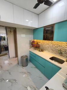Kitchen Image of 600 Sq.ft 1 BHK Apartment / Flat for sale in Thane West Thane for Rs. 7800000