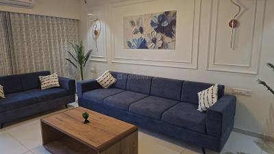 Living Room Image of 2353 Sq.ft 3 BHK Apartment / Flat for rent in Shantigram Ahmedabad for Rs. 95000
