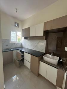 Kitchen Image of 550 Sq.ft 1 BHK Builder Floor for rent in Murugeshpalya Bengaluru for Rs. 28000