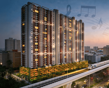 Image of 1180 Sq.ft 2 BHK Apartment / Flat for sale in Vardhaman Skysymphony, Wakad, Pune for Rs. 10600000
